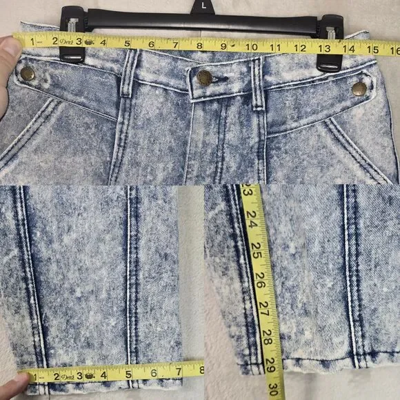 Vintage Roglins Denim Acid Wash Blue Jeans Womens Size 33S (30x29) - Picture 12 of 12